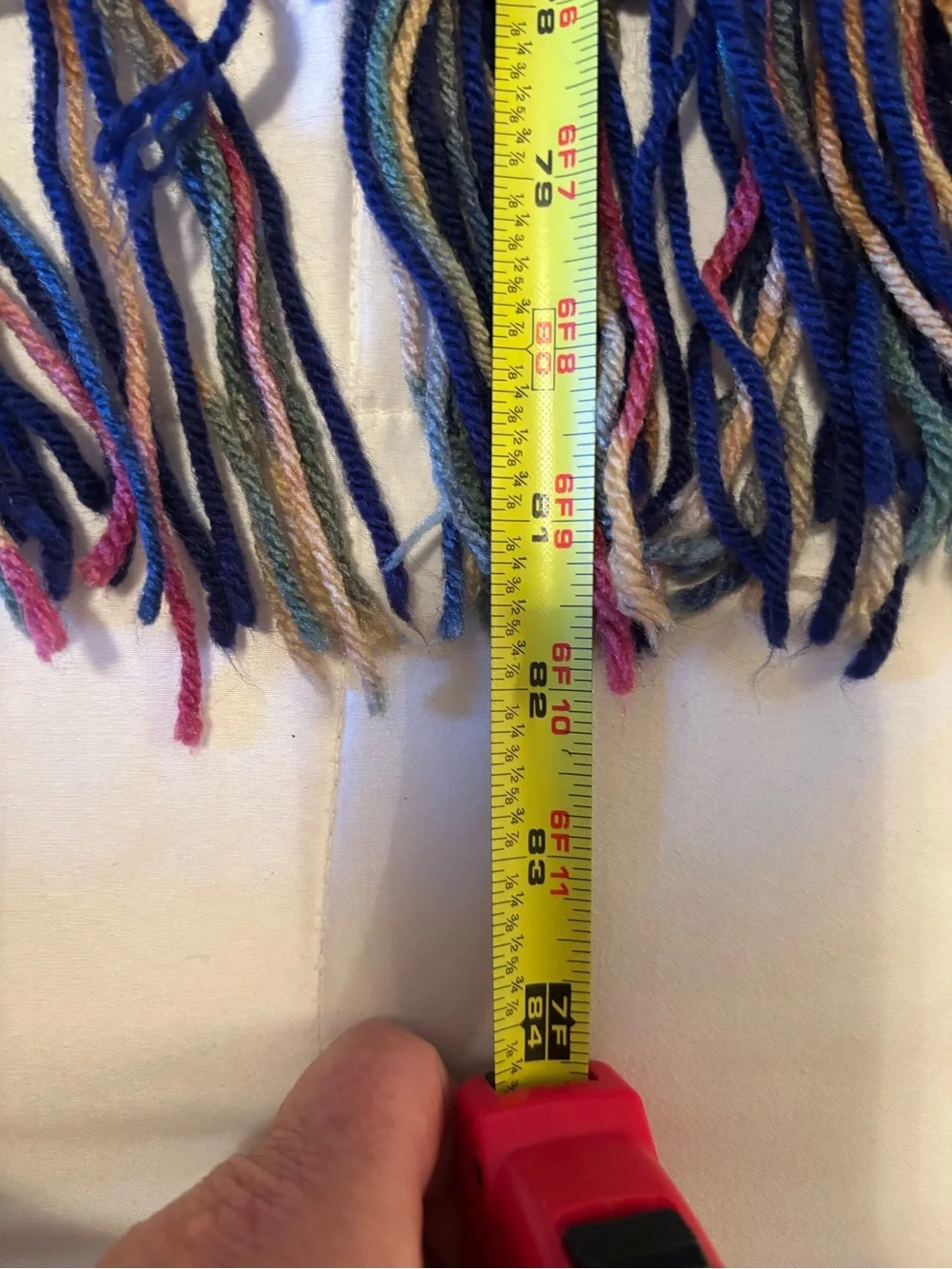 Hand Crochet large Afghan with fringe